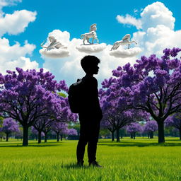 A professional rectangular book cover design for 'The Garden of Hero Boys' by Dante Bulnes