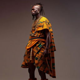 male in futuristic casual Yoruba attire