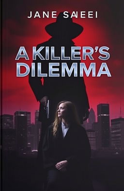 A dark and intense book cover for a thriller titled 'A Killer's Dilemma