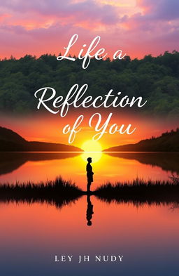 A conceptual book cover for 'Life is a Reflection of You'