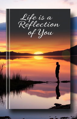 A conceptual book cover for 'Life is a Reflection of You'