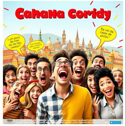 A vibrant movie poster for a Spanish comedy film