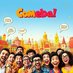 A vibrant movie poster for a Spanish comedy film