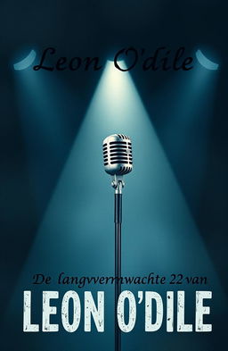 A visually captivating album cover for 'De langverwachte 2de CD van Leon O'dile', featuring a melancholic yet artistic representation of the band Leon O'dile