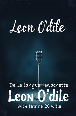 A visually captivating album cover for 'De langverwachte 2de CD van Leon O'dile', featuring a melancholic yet artistic representation of the band Leon O'dile