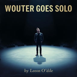 An album cover for 'WOUTER GOES SOLO', showcasing the release of a new CD by the melancholic band Leon O'dile