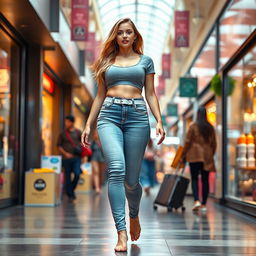 A sexy long hourglass shaped girl with medium breasts, very low, huge wide full hips, and large thick thighs