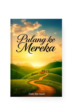 A book cover design for a novel titled 'Pulang ke Mereka'
