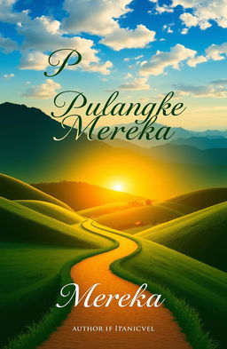 A book cover design for a novel titled 'Pulang ke Mereka'