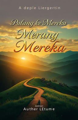 A book cover design for a novel titled 'Pulang ke Mereka'