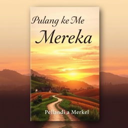 A book cover design for a novel titled 'Pulang ke Mereka'