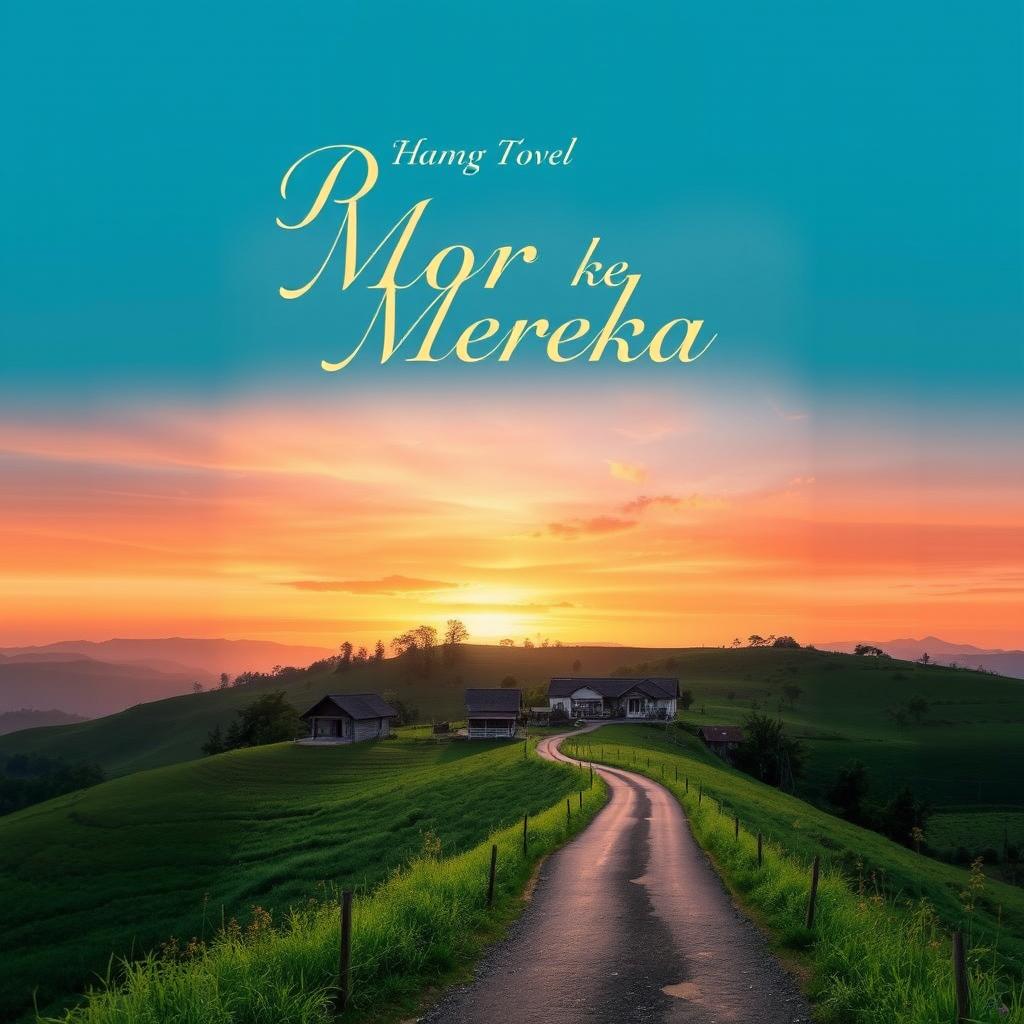 A book cover design for a novel titled 'Pulang ke Mereka'