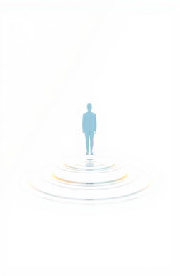 A conceptual image symbolizing leadership and inspiration, featuring abstract representations of silent echoes