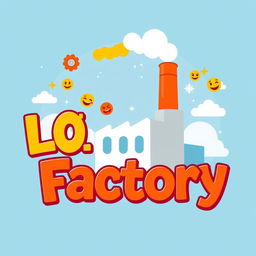 A playful and vibrant typography design featuring the word 'LOL' in bold, playful fonts using bright colors like yellow, orange, and red