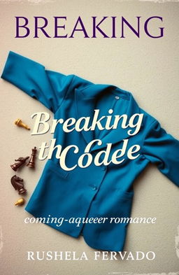 A vintage 90's aesthetic book cover for 'Breaking the Code' by Rushela Fernando
