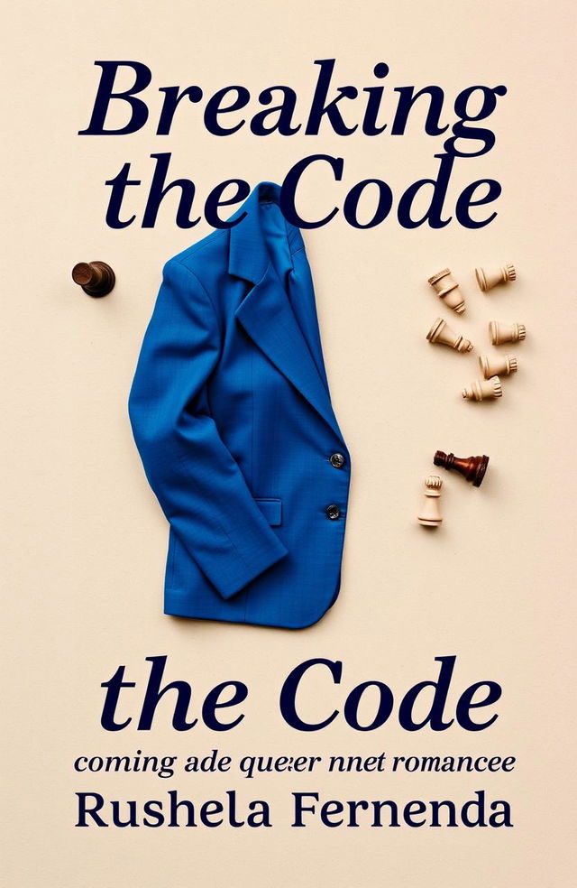 A vintage 90's aesthetic book cover for 'Breaking the Code' by Rushela Fernando