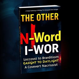 An eye-catching book cover design titled 'The Other N-Word from Gaslight to Daylight With A Covert Narcissist'