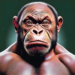 This is a high-quality digital art piece featuring Joe Rogan portrayed as an ape