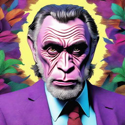 An intriguing high-quality digital art piece, presenting Jordan Peterson in the form of an ape