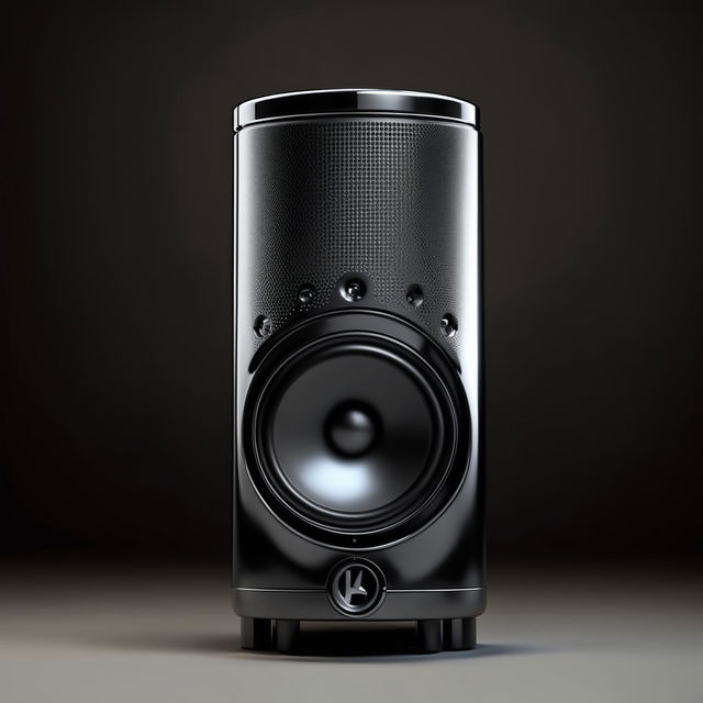 This is a 3D render of a Fusion Bass Tube Subwoofer