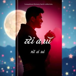 A beautiful and romantic background featuring a full moon and twinkling stars