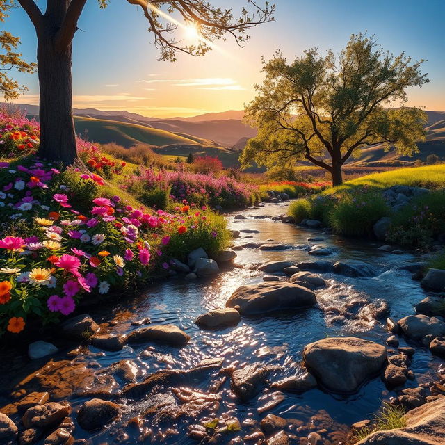 A vibrant and photorealistic image showcasing enhanced color quality