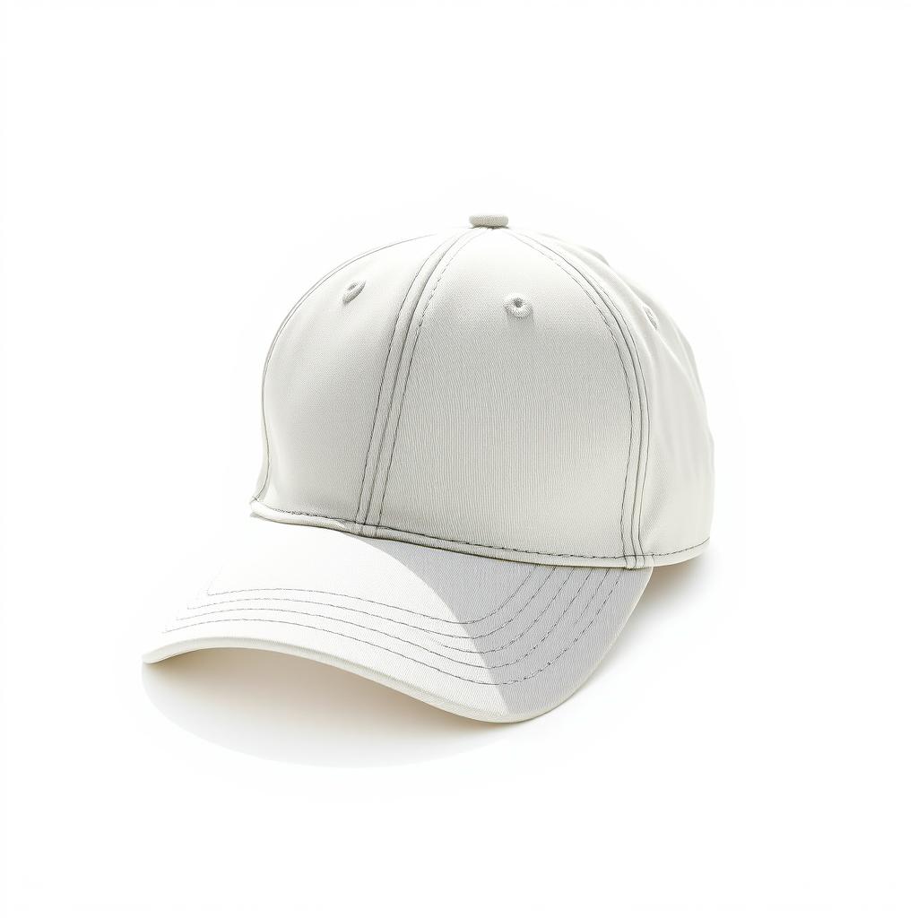 A highly detailed and vibrant image of a baseball cap on a clean white background, showcasing the cap in bright sunlight to emphasize the texture and color