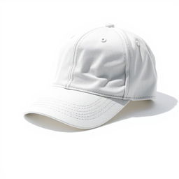 A highly detailed and vibrant image of a baseball cap on a clean white background, showcasing the cap in bright sunlight to emphasize the texture and color