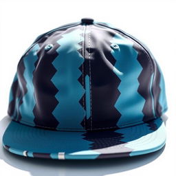 A highly detailed and vibrant image of a baseball cap on a clean white background, showcasing the cap in bright sunlight to emphasize the texture and color