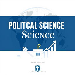 A professional and eye-catching cover page for a political science project, featuring bold titles and a clean layout