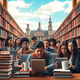 A book cover design that vividly portrays the struggle and dedication of university life