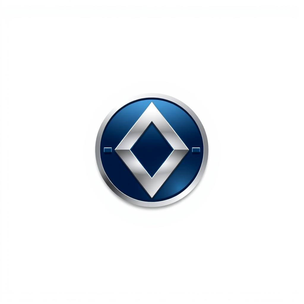 A logo design focused on a sleek and modern aesthetic, featuring a stylish emblem without any cross mark