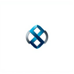 A logo design focused on a sleek and modern aesthetic, featuring a stylish emblem without any cross mark