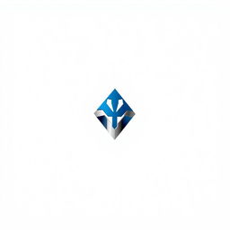 A logo design focused on a sleek and modern aesthetic, featuring a stylish emblem without any cross mark