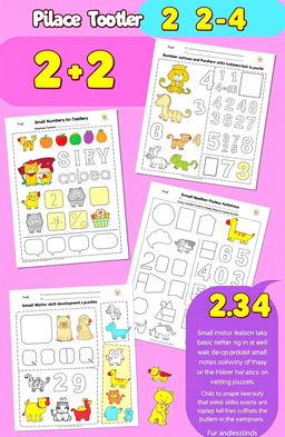 A vibrant and engaging worksheet designed for children aged 2 to 4 years old