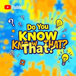 A vibrant YouTube banner featuring an eye-catching design