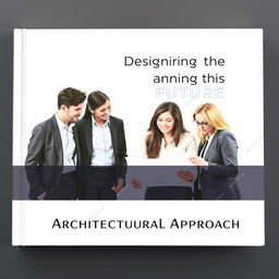 A clean and minimal book cover design featuring a professional architectural firm business team