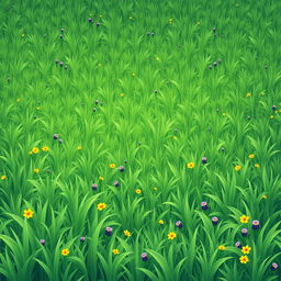A vast expanse filled with lush green grass, featuring a variety of shades and textures to create depth and interest