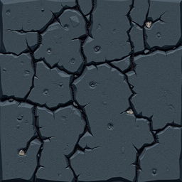 A side view texture of asphalt, specifically designed for a 2D game