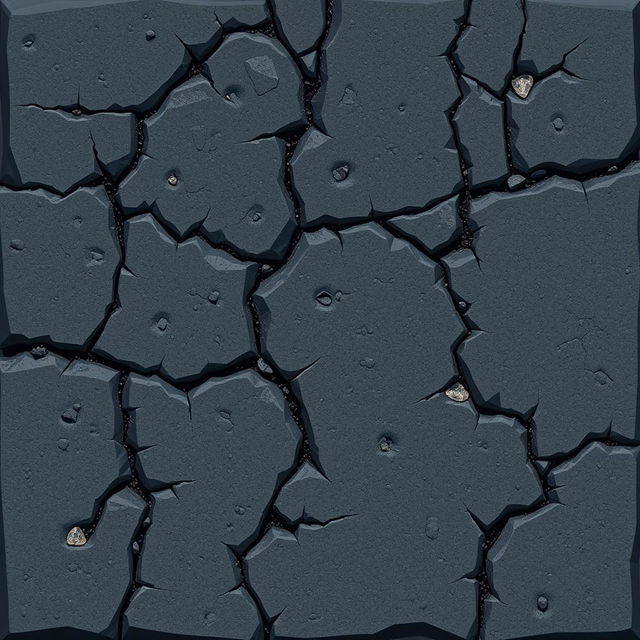 A side view texture of asphalt, specifically designed for a 2D game
