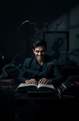 A dramatic and intense representation of dark psychology, showcasing the themes of manipulation and control