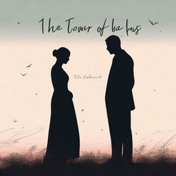 A high-quality digital art image depicting the cover of a poetry book titled 'The Two of Us'