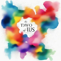 An exceptional digital artwork depicting the cover of a poetry book titled 'The Two of Us'