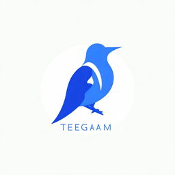 A fascinating high-quality digital art image that depicts a creative rendition of the Telegram channel logo