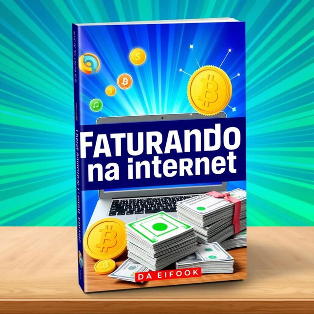 A vibrant and eye-catching ebook cover designed to convey the theme of making money online