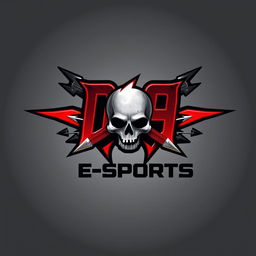 Logo design for a hard rock band named 'D9 E-SPORTS'