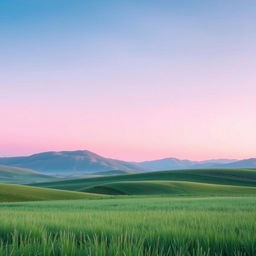 A beautifully composed photograph featuring a serene landscape with vibrant colors