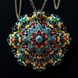 A set of kaleidoscopic jewelry designs that incorporate sound and scent as integral elements, reflecting the concept of hope and conveying political messages