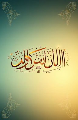 An artistic representation of the Arabic phrase "Gharib al-Quran" (Strange of the Quran) in intricate calligraphy, elegantly flowing across the page