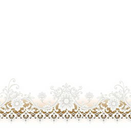An elegant design featuring intricate border lace, showcasing delicate floral patterns intertwined with ornate swirls